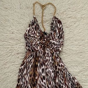 SKY leopard halter top. New w/o tags.